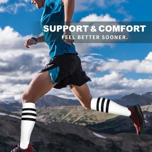 Miniatura 200 de 6 Pack Copper Compression Socks for Women and Men Circulation-Best Support for Medical, Running,Nursing,Athletic