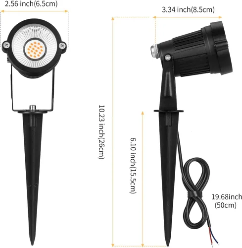 Miniatura 5 de REEGOLD Luces de paisaje de bajo voltaje para exteriores: 7W 700LM Iluminación LED de paisaje con conectores para árbol jardín patio camino Focos