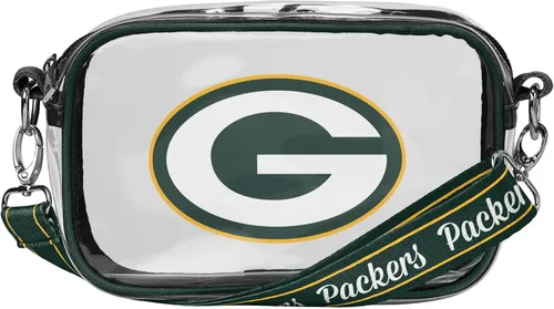 Miniatura 32 de FOCO NFL Womens NFL Team Logo Stripe Clear Crossbody Bag