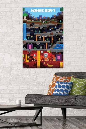 Miniatura 2 de Trends International Minecraft - Póster de pared Worldly, 22.375 x 34 pulgadas, versión sin marco