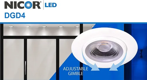 Miniatura 11 de NICOR Lighting DGD411203KRDNK - Focos LED (níquel)