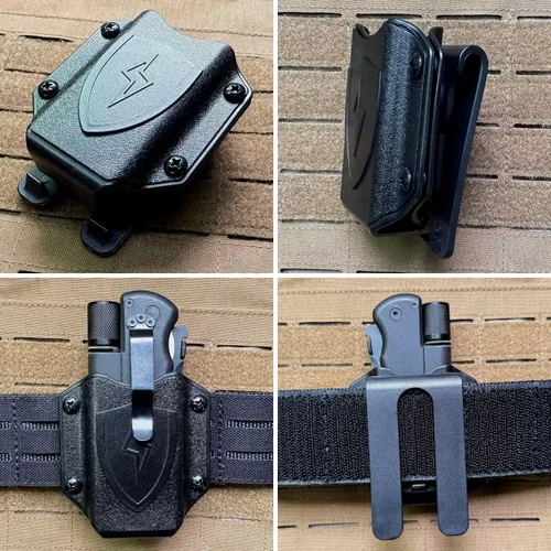 Miniatura 4 de Funda multiherramienta para LEATHERMAN Wave - Funda para cinturón con clip compatible con MOLLE