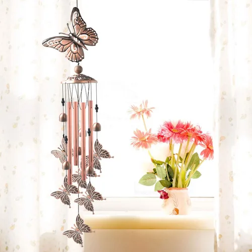 Miniatura 3 de Campanillas de viento de mariposa, regalo para abuela, regalos de cumpleaños para mamá para hija, regalo de amiga, tía, mujer, decoración