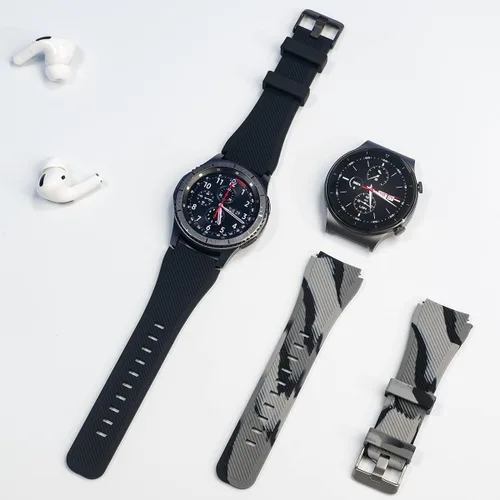 Miniatura 3 de Correa de reloj de 0.866 pulgadas compatible con Samsung Galaxy Watch 3 de 1.772 pulgadas/Galaxy Watch 1.811 pulgadas/Gear S3 Frontier/Classic