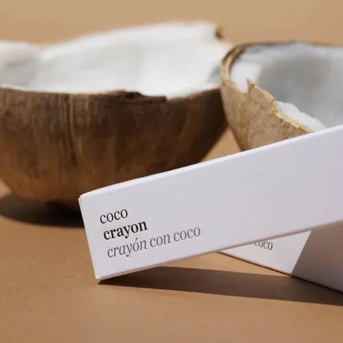 Miniatura 3 de Ere Perez - Color de labios hidratante de crayón de coco natural Baobab + aceite de coco, sílice, vitamina E Protege, nutre, reparación Babe