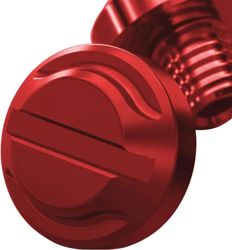 Miniatura 7 de 4 tapones para agujeros de espejo rojo para motocicleta, 2 regulares+2 reversas M10x1.25 (rojo, M10>2 regular + 2 reverso)