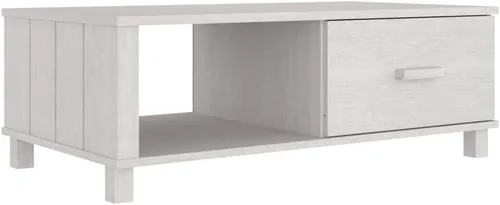 Miniatura 3 de Mesa auxiliar, para sala de estar, mesa de hogar, cajón, 1 partición, para espacios pequeños, revistas, libros y plantas, color marrón miel, 39.4 x