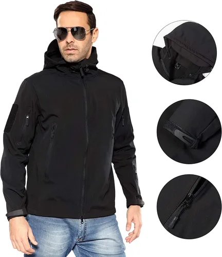 Miniatura 5 de ANTARCTICA Chaqueta táctica militar con capucha suave impermeable para hombre