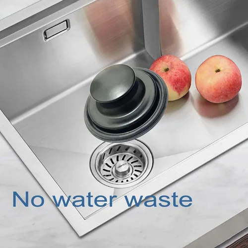Miniatura 4 de Tapón de fregadero de cocina negro de 3.35 pulgadas para eliminación de basura, tapón de eliminación de basura de acero inoxidable que se adapta a