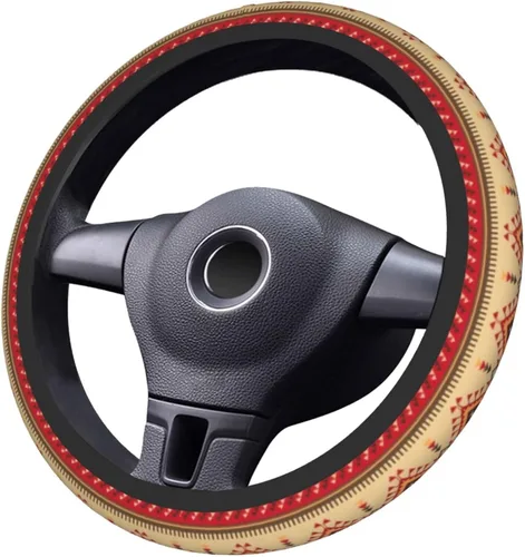 Miniatura 3 de Funda para volante para mujeres y hombres, estilo étnico, geométrico, nativo americano, tribal, del suroeste, protector de volante de neopreno