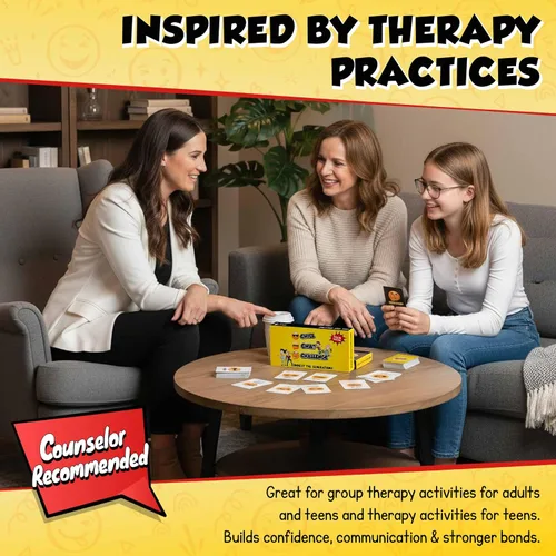 Miniatura 3 de ARTAGIA Divertido juego de habilidades sociales y terapia para adultos y adolescentes: juego familiar de CBT para conversaciones terapéuticas