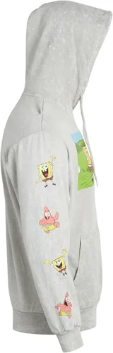 Miniatura 5 de Nickelodeon Mens SpongeBob and Patrick Fleece Sweatshirt Men and Womens Unisex Pullover Hoodie (Size S-XL)