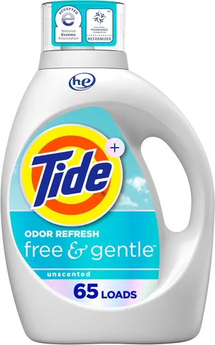 Miniatura 25 de Tide Free & Gentle - Detergente líquido suave para ropa, 64 cargas