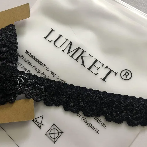Miniatura 3 de Lace Realm - Cinta de encaje con patrón floral elástico negro de 1 pulgada de ancho para costura, envoltura de paquetes de regalo, diseño floral