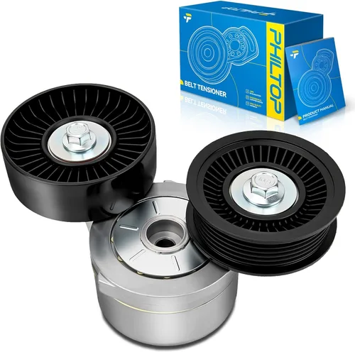 Miniatura 16 de PHILTOP Conjunto de tensor de correa con polea para BMW 325i, X3, X5, Z4, 325Ci, 330Ci, 530i, 525i, 325xi, 330i, 330xi, correa dentada OE #