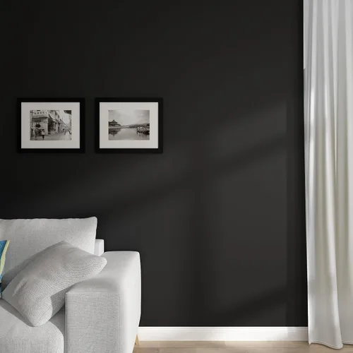 Miniatura 4 de Decotalk Papel tapiz de 30 x 400 pulgadas, tipo despegar y pegar, negro, adhesivo, para dormitorio, armario o cajones, se puede retirar, autoadhesivo