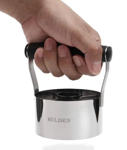 Miniatura 6 de HULISEN Cortador de rosquillas, cortador de donas de acero inoxidable de 3.5 pulgadas con mango de agarre suave y cortador de galletas pequeño