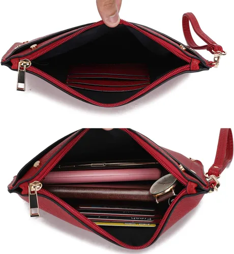 Miniatura 14 de MKF Collection Mia K - Bolso Hobo para mujer, de piel vegana, bolso de hombro holgado, bolso con asa superior