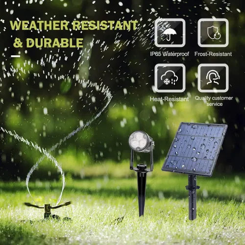 Miniatura 4 de APONUO Luces Solares de Metal para Exteriores, Luces Solares para Exteriores Impermeables, Foco Solar para Paisaje para Iluminación de Jardín