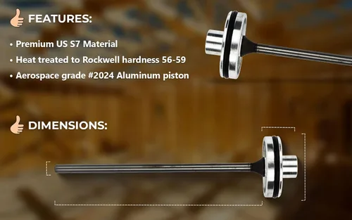 Miniatura 5 de Controlador de pistón SP 150744-3 compatible con clavadora de revestimiento de bobina AN611 (material premium US S7)