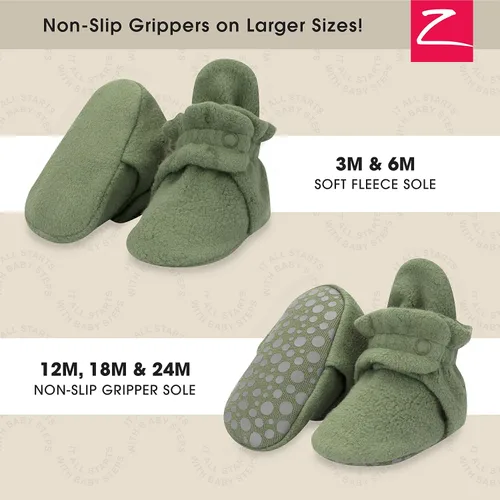 Miniatura 2 de Zutano Botines de forro polar unisex para bebé, con cierre de dos broches, de recién nacido a 24 meses