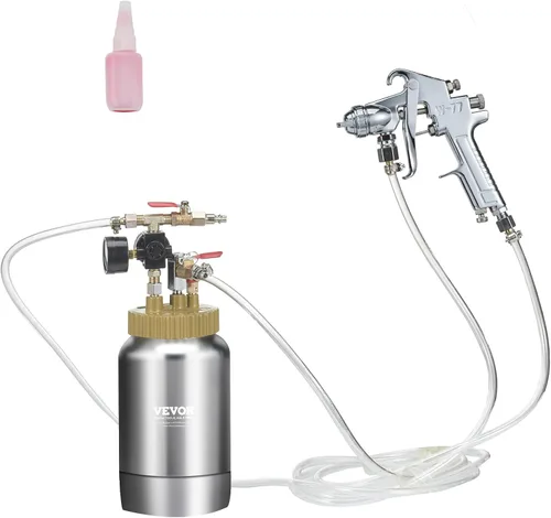 Miniatura 10 de VEVOR Tanque de pintura a presión, 5.3 galones/20 L, olla de presión de acero resistente para herramientas de aire, ollas de presión de pintura