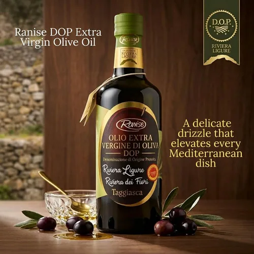 Miniatura 2 de Ranise Riviera Ligure DOP Aceite de oliva virgen extra – Prensado en frío, aceitunas Taggiasca 100% italianas, importado de Italia – Delicado
