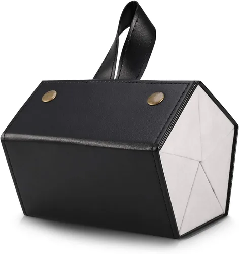 SMARTTOP Organizador de gafas de sol con 5 ranuras y 6 ranuras caja de almacenamiento de gafas de poliuretano múltiples pantallas para colgar