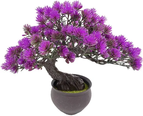 Miniatura 2 de Árbol de enebro artificial en maceta, pino japonés sintético, simulación de bonsái, jardín zen, planta falsa para el hogar, oficina, escaparate