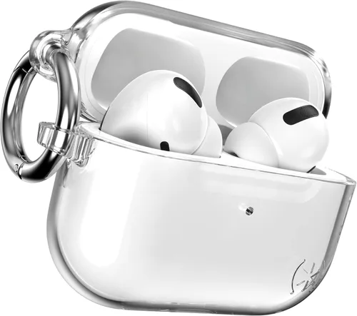 Miniatura 5 de Speck Productos Presidio Clear - Funda para Airpods Pro de 2ª/1ª generación, transparente/plateado brillante