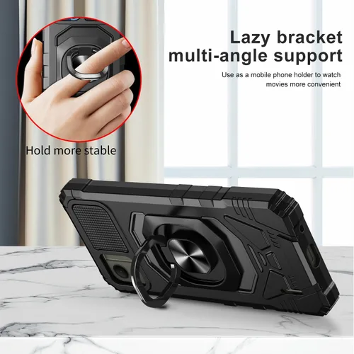 Miniatura 3 de Funda para Nokia C110 con protector de pantalla de vidrio templado (cobertura máxima), protección de cuerpo completo [grado militar], funda BK