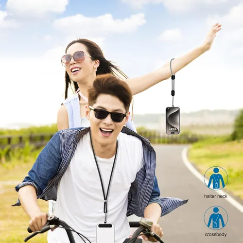 Miniatura 8 de Takyu Cordon para teléfono celular, cordon cruzado para teléfono con correa de cuello ajustable y paquete de 2 correas de muñeca para teléfono