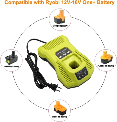 Miniatura 2 de SKYON 18V P117 Rapid Charger for P117 P118 P131 Battery Charger Compatible with Ryobi One+ P193 P192 P191 P190 P189 P194 P145 P102 P107 P108 PBP007