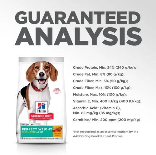 Miniatura 11 de Hill's Science Diet Adult Perfect Weight Small Bites - Alimento seco para perros, pollo, bolsa de 25 libras