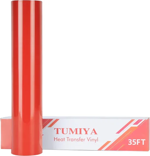 Miniatura 81 de TUMIYA Vinilo HTV - Vinilo de transferencia de calor de 12 pulgadas x 35 pies, vinilo dorado para planchar, rollo adhesivo brillante fácil de cortar