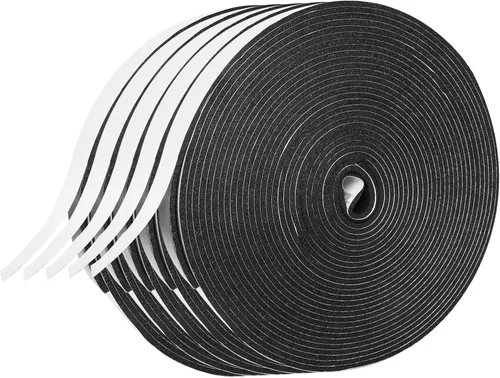 Miniatura 30 de Tira de Sellado Meteorológico para Puertas, Tira de Sellado para Puertas y Ventanas, 1 Pulgada x 1/8 Pulgada x 33 Pies, Cinta de Aislamiento