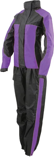 Miniatura 6 de Milwaukee Leather Traje de lluvia de motocicleta resistente al agua para mujer con cinta reflectante Hi Vis