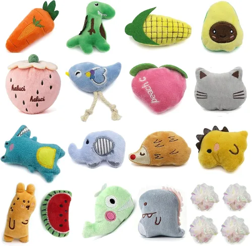 Miniatura 9 de Juguetes interactivos para gatos, juguete interactivo para gatos de interior, suave y duradero, con sonido arrugado, juguete masticable para 001