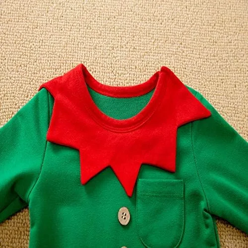 Miniatura 4 de My First Christmas - Conjunto de mameluco de manga larga para recién nacido, traje para bebé y niña