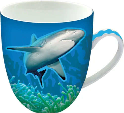 Miniatura 11 de Animug - Taza de café de mariposa de Deluxebase. Taza de cerámica grande de 15 onzas líquidas con diseño de animales, apta para lavavajillas, taza