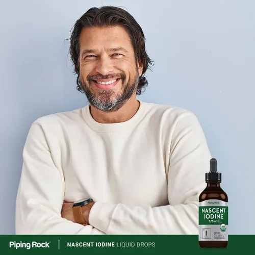 Miniatura 6 de Piping Rock Nascent - Gotas de yodo orgánicas 2 onzas líquidas Suplemento vegano líquido Sin OMG, sin gluten