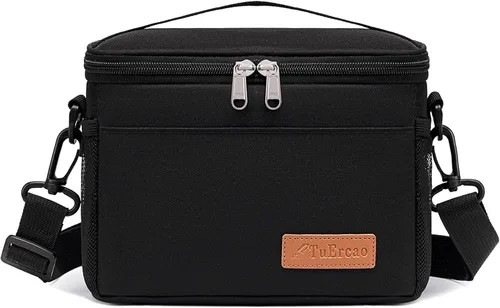 Miniatura 13 de TuErcao Bolsa térmica aislada 6/24 latas plegable a prueba de fugas con lados blandos para el auto, hielera portátil plegable pequeña para playa