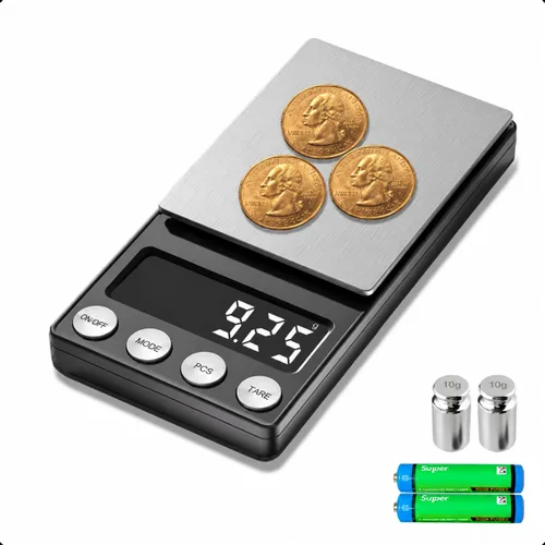 SKEAP Báscula digital para monedas, escala de gramos, 0.00 oz de precisión para coleccionistas de monedas, cajeros bancarios y uso doméstico,