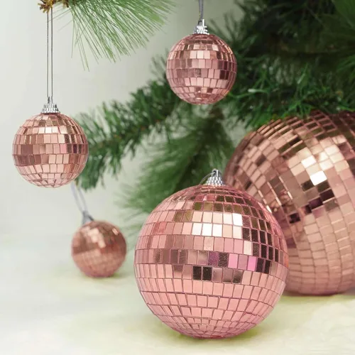 Miniatura 20 de Efavormart - 4 piezas de espejo de cristal Groovy de 6 pulgadas, decoración de fiesta de discoteca para bodas, eventos, fiestas de cumpleaños Plata