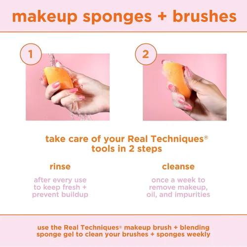 Miniatura 14 de Real Techniques Miracle Concealer Sponge, esponja de mezcla de maquillaje para corrector líquido y crema, forma alargada para una aplicación precisa