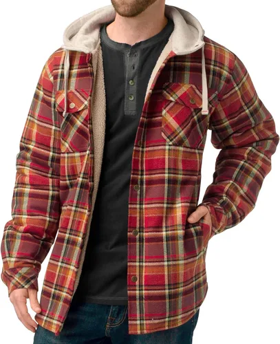Miniatura 4 de Legendary Whitetails Men's Camp Night Berber Lined Hooded Flannel Shirt Jacket