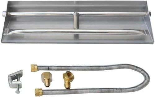 Miniatura 8 de Stanbroil - Sartén de acero inoxidable doble, para quemador y chimenea