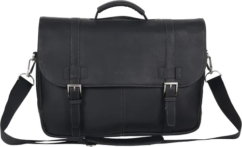 Miniatura 24 de Kenneth Cole REACTION Show Business - Bolsa de mensajero de cuero colombiano para portátil de negocios de 16 pulgadas