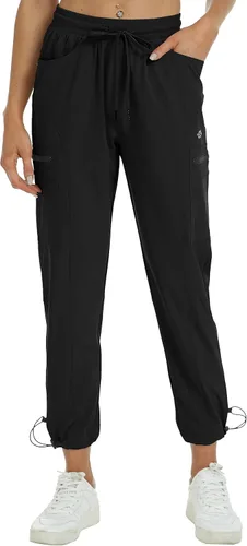 Miniatura 2 de MoFiz Pantalones de senderismo para mujer, ligeros, de secado rápido, con bolsillos con cremallera