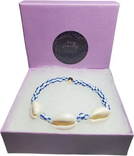 Sea Shell Santeria Ilde Stretch Unisex Beaded Ifa Bracelet
